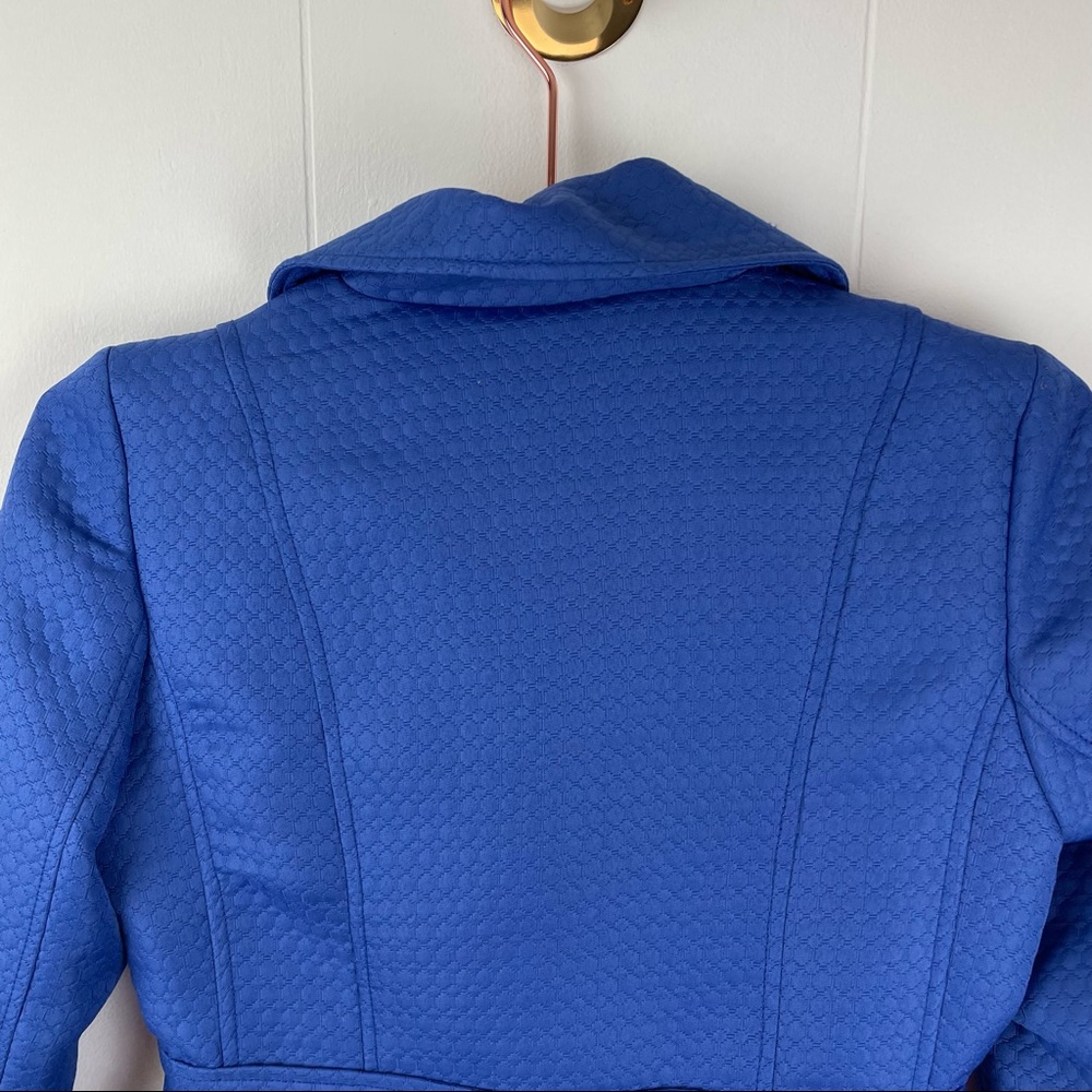 Nine West 3/4 Sleeve Periwinkle Blue Dress Jacket Coat - Picture 9 of 12